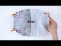 Quick and easy bag making/wrist bag making/mini eco bag making [Kim's sewing]