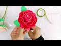 DIY:How To Make Foam Rose 🌹 Flower/Eva Foam Flowers/Rose/Fatima'z Handmade