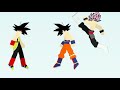 Goku and Bardock vs Goku Black| Stick Nodes Animation