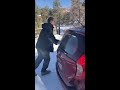 Trying to make it up an icy road in big bear CA part 2