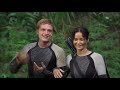 Jennifer and Josh from Catching Fire BTS