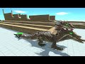 Escape From Komodo Dragon - Last Survivor - Zigzag Course | Animal Revolt Battle Simulator