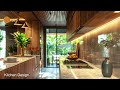 Wooden Homestay Design: Modern Nature House Tour with Relaxation Garden Space