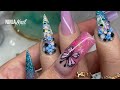 🦋 GLITTER Stiletto Nails USING DUAL FORMS 🦋