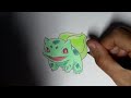 Pokémon : Bulbizarre  (dessin) - Speed Drawing