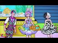 [🐾paper dolls🐾] Rich Rainbow Rapunzel Regrets and Frozen Poor Daughter | Rapunzel Compilation 놀이 종이