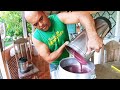 processando AÇAÍ de forma MANUAL pratico Simples e econômico 😋😋😋