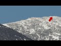Skiing down Saddleback - filmed from below