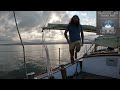 How to stop a sailboat rolling at anchor. This simple trick may work for you. the flopper stopper!!