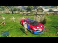 GTA 5 - Stealing SPIDERMAN Super Cars with Franklin! (Real Life Cars #155)