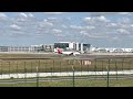 Airplane spotting location at Brussels Airport, with arrival of an Iberia plane, July 2022