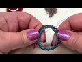 Right Angle Weave (RAW) Seed Bead Bezel 30mm Pear Tutorial