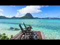 Tropical Beach Porch in Summer: Ambience Video From Bora Bora