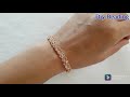 Crystals bracelet/Simple and elegant bracelet/Easy bracelet  making at home/Handmade/Diy Beading