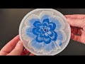 #928 WOOHOO! My Best 3D Resin Flower Coaster So Far. Watch My Tutorial To See How I Did It