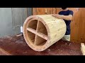 The Talented Carpenter Turns Scraps of Wood Into A Beautiful Set of Furniture // Woodworking Skill