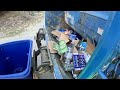 Garbage Truck Toter PoV | LONG Recycle Route