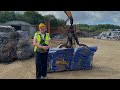 Fly-tipping vehicle crushed