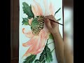 TIME LAPSE PART 2 FINISHED | THE GRANDEUR WARATAH |  WATERCOLOR FLOWER PAINTING