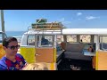 [4K] Volkswagen VW Bus Show in Huntington Beach Pier California Kowabunga Van Klan Walking Tour