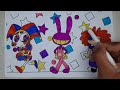 The Amazing Digital Circus Coloring Pages \\ Pomni Jax Ragatha \ Coloring / Drawing / color
