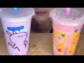 ASMR Cold Water and Yogurt Drinking Sound