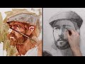 Drawing vs Painting - Two Portrait Approaches