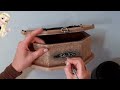 How to make imitation wood BOX | DIY cardboard art
