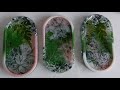 Botanical Resin Trinket Trays with Real Leaves, Stones, Tattoos and Foil