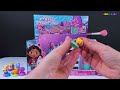 Opening surprise mini Gabby's Dollhouse asmr no talking video, unboxing 14 minutes