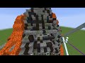 GIANT VOLCANO HOUSE BUILD CHALLENGE in Minecraft!