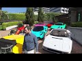 GTA 5 - Stealing Luxury Ferrari Cars with Michael! (Real Life Cars #06)