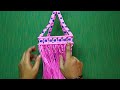 How to make macrame Aakash kandil new design for beginners/मेक्रम से बनाइए आकाश कंदील का नया  डिजाइन