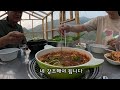 잡초인듯 잡초아닌 풀멀칭 / 가마솥 물에 빠진 갈비 / 막걸리에 오새튀김 / 상추된장국 진작 해먹을걸