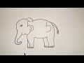 How To Draw Elephant From Number 55 l Drawing Pictures l Elephant Drawing Easy l Online Drawing