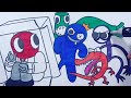 Rainbow friends | coloring pages | color ALL new monsters rainbow friends | NCS music