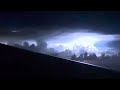 cool lightning seen from airplane