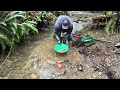 1 Hour + 11 Pans  = Little Gold! Happy 2024!!! Just Panning with the Flow…