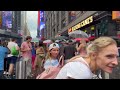 Heavy Rainstorm Walk Manhattan New York City Times Square 2024 - Umbrella Rain Sounds For Sleeping