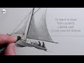 How to Draw a Sailboat for Beginners: Narrated Step-by-Step