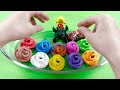 Picking Numberblocks Diamond SLIME, Hexagon Shapes with CLAY Coloring! Satisfying ASMR Videos