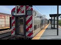 Metra Electric Trains at Hazel Crest, IL.