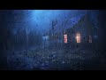 HEAVY RAIN and THUNDER on Tin Roof to Sleep Fast | Night Thunderstorm for Insomnia, Study, ASMR