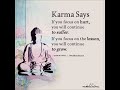 Karma says