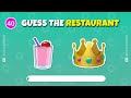 Guess the Fast Food Restaurant by Emoji 🍔🍕| Quiz Rainbow