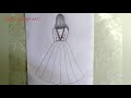 How to draw a girl back side step by step for beginners // easy girl drawing tutorial