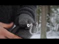 Winter Bushcraft Trip in Snow - Survival Candle - Canvas Poncho Shelter