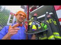 Blippi Visits a Firetruck Station Full Episode | Trains for Children | Train Song | Moonbug for Kids