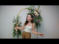 DIY Floral Arch with Callia Flowers