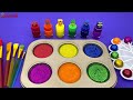 Numberblocks Satisfying Video l Playdoh Lollipop Candy With Glitter Rainbow Cutting ASMR #115 Color